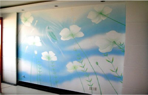 太湖画墙绘怎么画好白云的蓬松感？