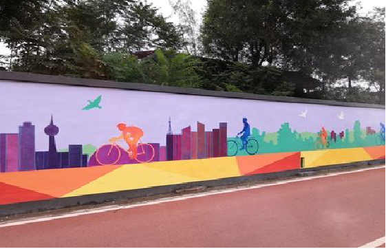 太湖墙体彩绘-围墙