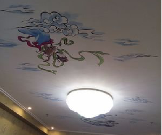 太湖如何快速绘制天花板上的手绘墙？