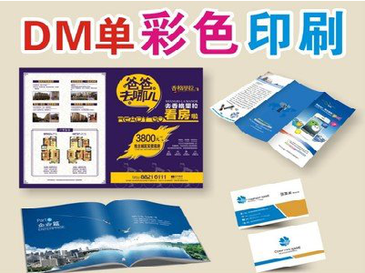太湖单页印刷，色彩搭配简单。