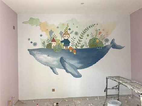 太湖手绘墙的特点及优势。